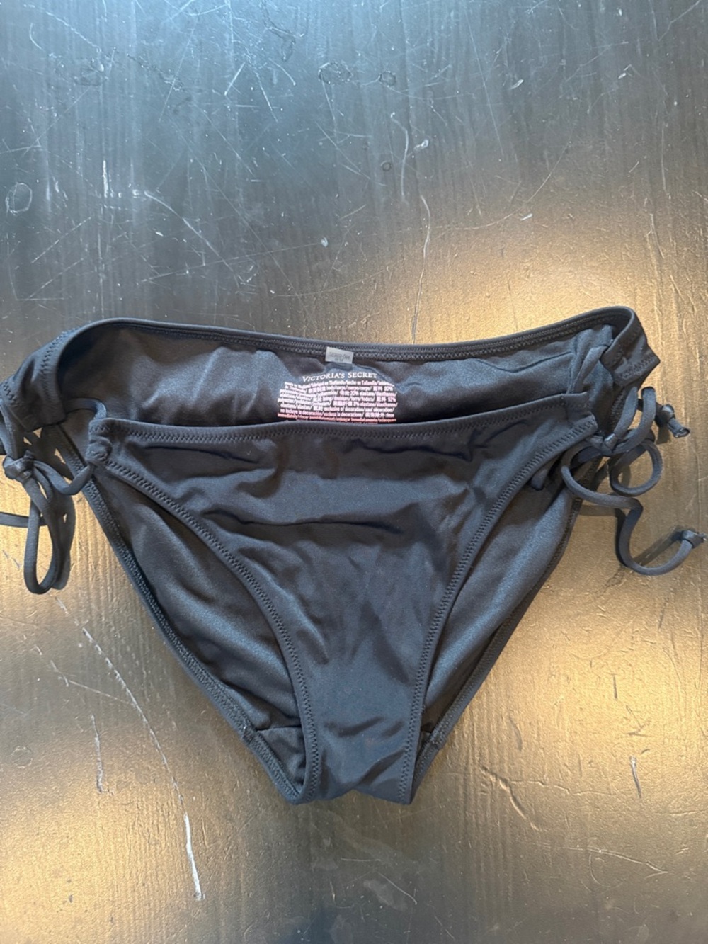 Victoria's Secret Black Side-Tie Bikini Briefs